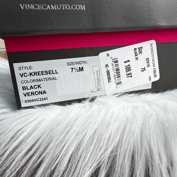 Vince Camuto VC-Kreesell Black Verona Knee-High Boots – 7.5M – NEW - Picture 9 of 10